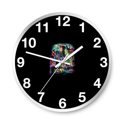 Hocus Pocus Tv Monster Witch Spell Halloween Wall Clocks