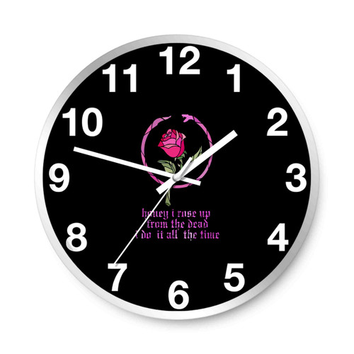 Honey I Rose And Snake Stained Glass Wall Clocks