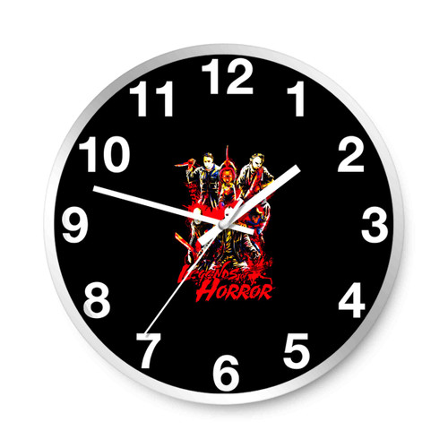 Horror Chucky Freddy Krueger Michael Myers Halloween Jason Voorhees Wall Clocks