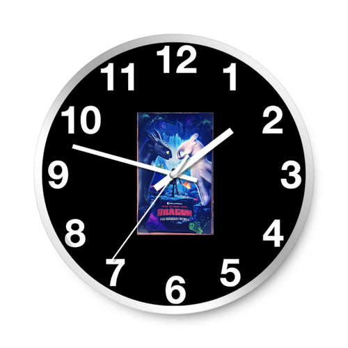How To Train Your Dragon The Hidden World Poster Wall Clocks