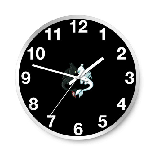 Httyd Toothless And Light Fury Wall Clocks