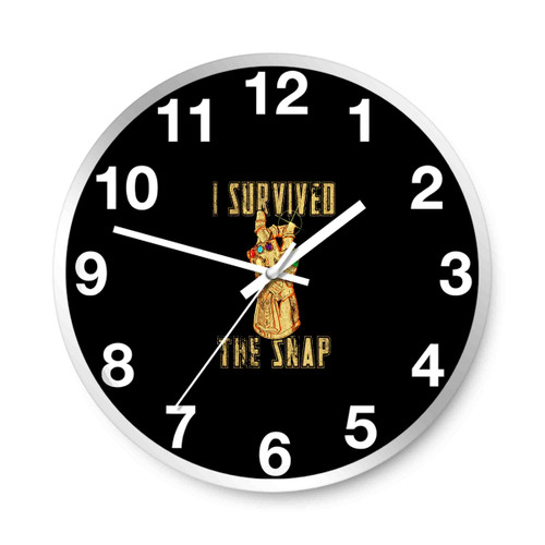 I Survived The Snap Thanos Marvel Infinity Wall Clocks
