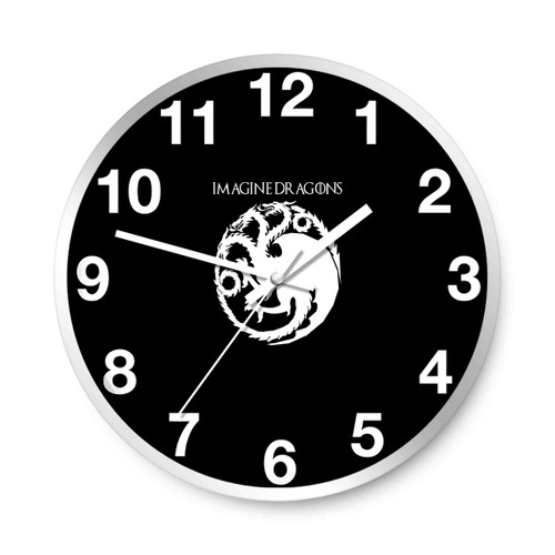 Imagine Dragons Got Logo Game Of Thrones Wall Clocks