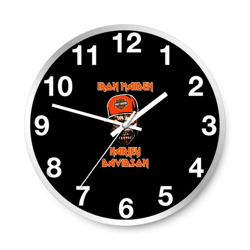 Iron Maiden Harley Davidson Wall Clocks