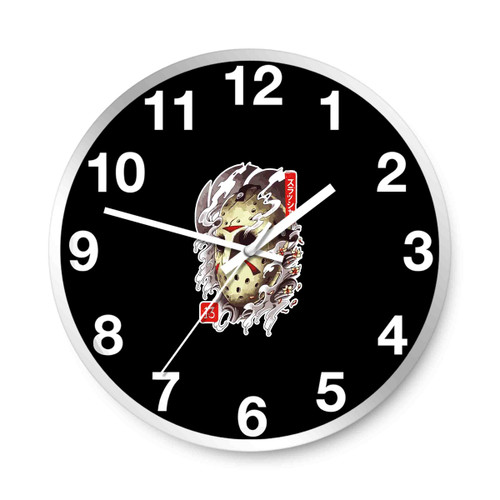 Jason Voorhees Friday The 13Th Japan Style Halloween Wall Clocks