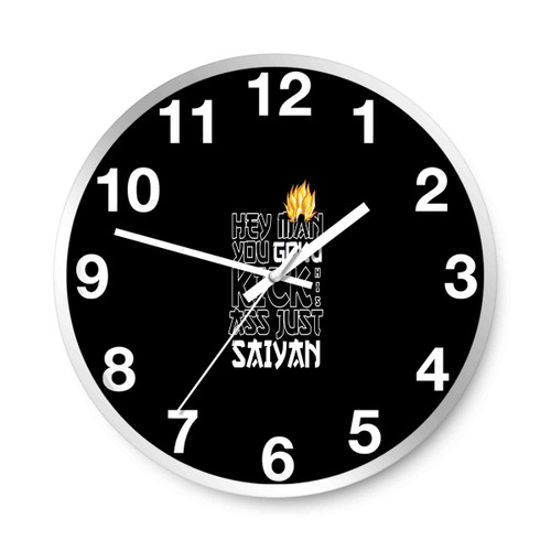 Kick Just Saiyan Wall Clocks