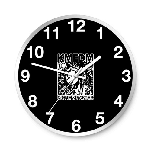 Kmfdm More And Faster Industrial Kraut Mdfmk Excessive Force Wall Clocks