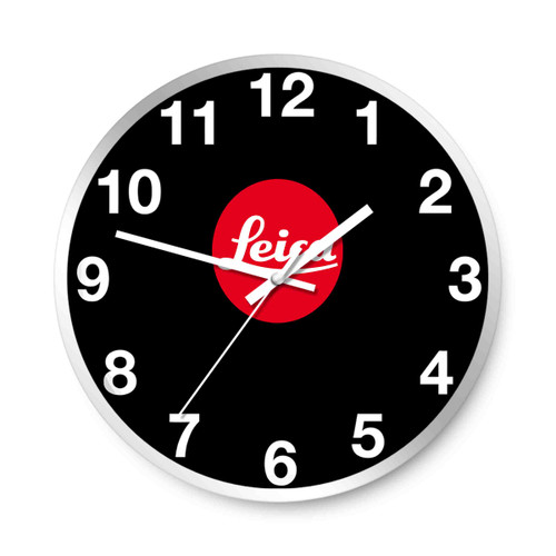 Leica Red Logo Wall Clocks