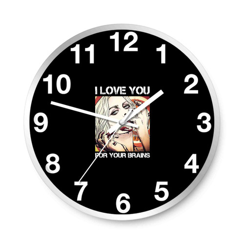 Liv Moore Izombie I Love You You For Your Brains Wall Clocks