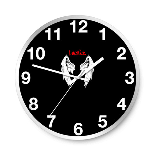 Lucifer Morningstar Wings Logo Wall Clocks