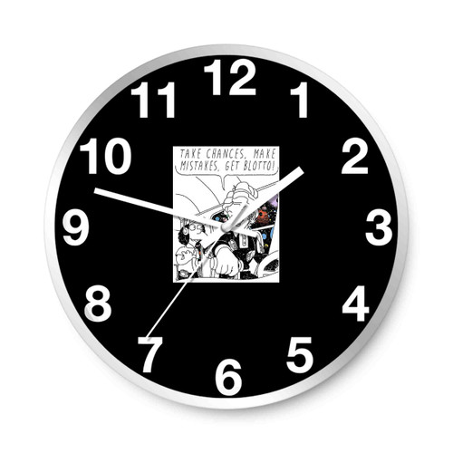 Make Mistakes Get Blotto Wall Clocks