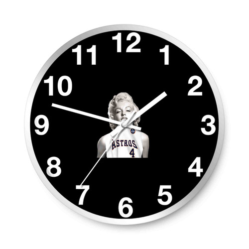 Marilyn Monroe Springer 4 Houston Astros Wall Clocks