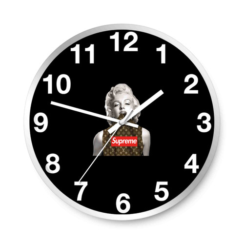 Marylin Monroe Supreme Brown Design Wall Clocks