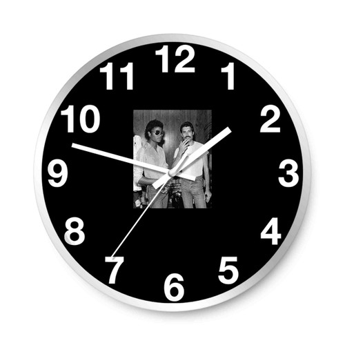 Michael Jackson And Freddie Mercury Vintage Wall Clocks