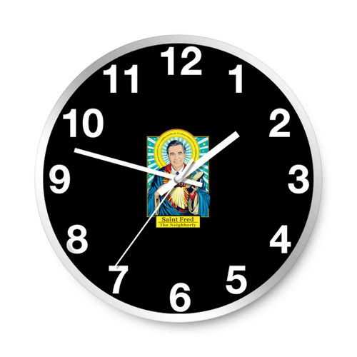 Mr Rogers Saint Fred The Neighborly Its A Beautiful Day Wall Clocks