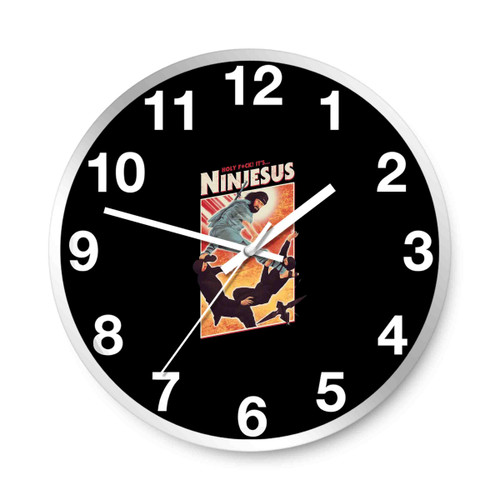 Ninjesus Ninja Jesus The Holy Fuck Wall Clocks