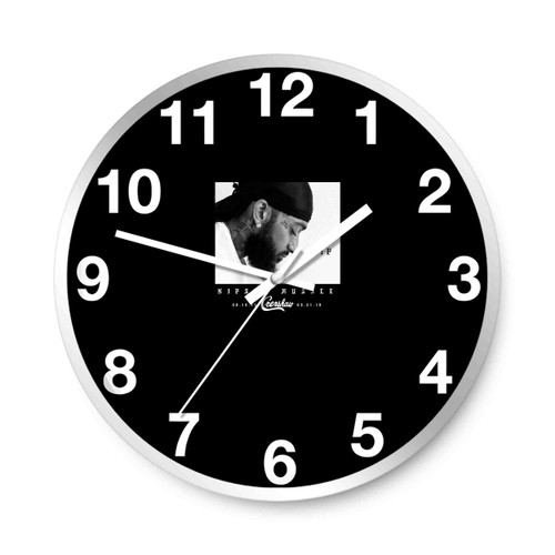 Nipsey Hussle Rip Crenshaw Wall Clocks