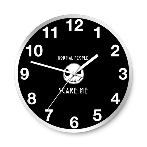 Normal People Scare Me Jack Skellington Wall Clocks Normal People Scare Me Jack Skellington Wall Clocks