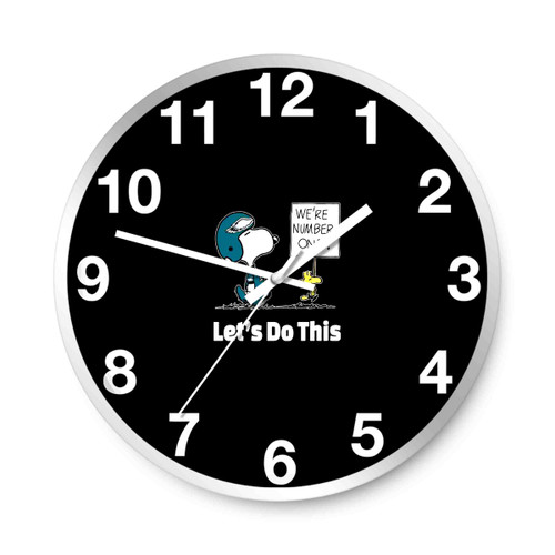 Philadelphia Eagles Snooopy We Are Wall Clocks