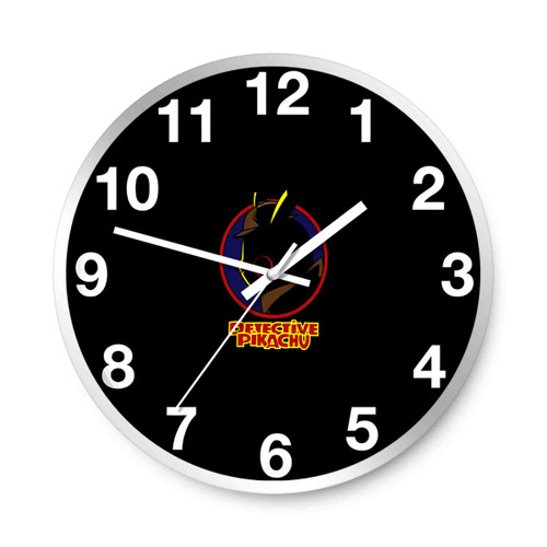 Pokemon Detective Pikachu The World Class Detective Wall Clocks