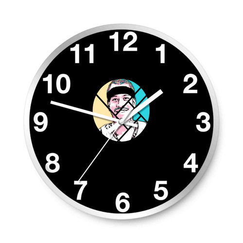 Post Malone Edited Cover White Iversion Wall Clocks