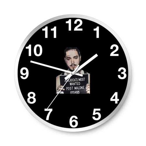 Post Malone The America Most Wanted Wall Clocks