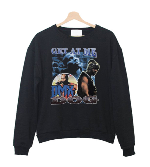 Rare Vtg Dark Man X Dmx Get At Me Hip Hop Sweatshirt Sweater