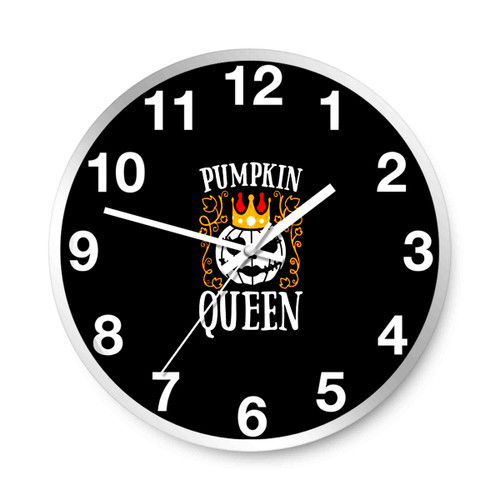 Pumpkin Queen Halloween Wall Clocks