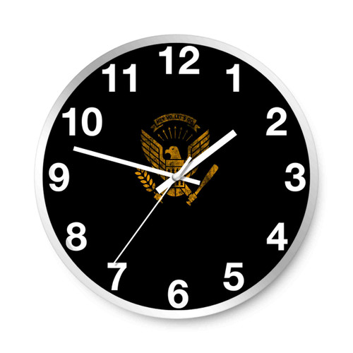 Ramones Hey Ho Lets Go Logo Grunge Wall Clocks
