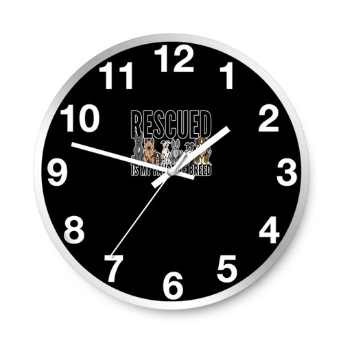 Rescue Dog Lovers Wall Clocks Rescue Dog Lovers Wall Clocks