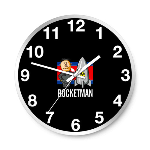 Rocketman Kim Jong Un Donald Trump Rocket Man Wall Clocks