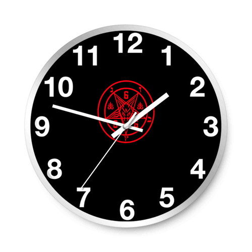 Satanic Pentagr Wall Clocks