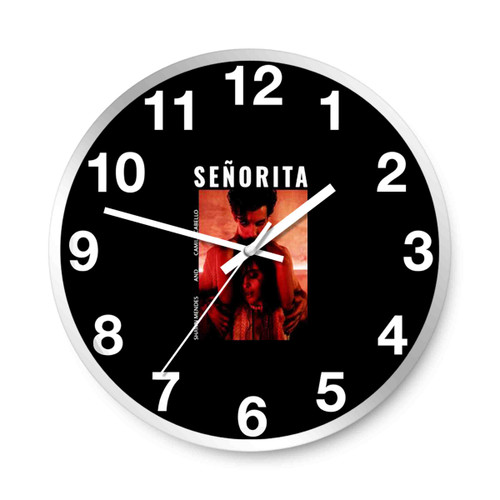 Senorita Shawn Mendes And Camila Cabello Wall Clocks