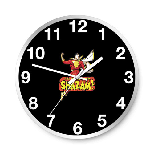 Shazam Dc Comics Wall Clocks