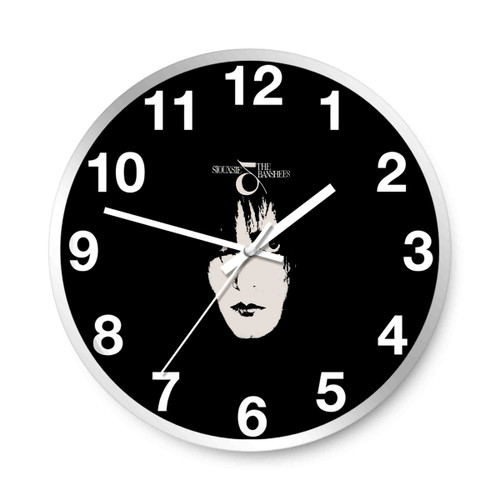 Siouxsie And The Banshees Sioux Face And Logo Wall Clocks