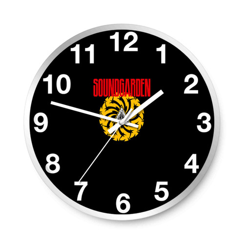 Soundgarden Badmotorfinger 92 Logo Wall Clocks