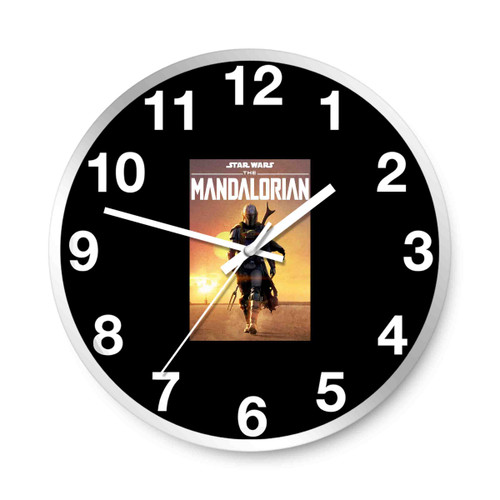 Star Wars The Mandalorian Poster Cover Wall Clocks