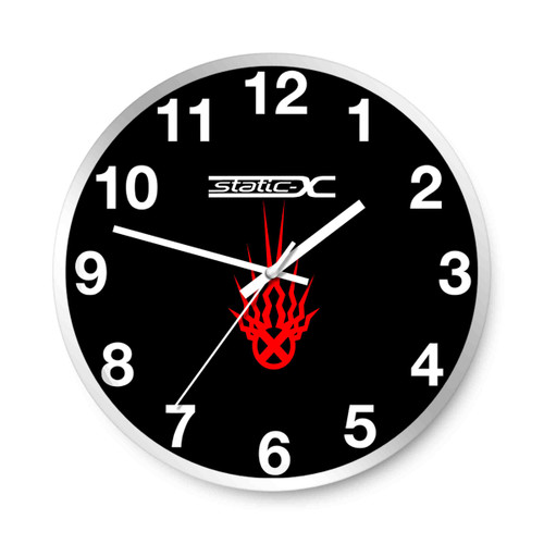 Static X Logo Rock Band Wall Clocks