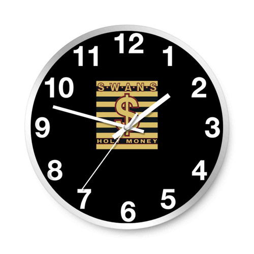 Swans Holy Money Wall Clocks