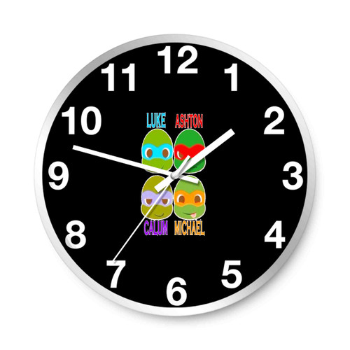 Teenage Mutant Ninja Turtles Funny Face 3 Wall Clocks