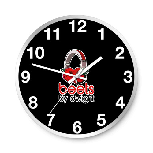 The Office Beetroot Headphone Beets By Dwight Schrute Farms Wall Clocks