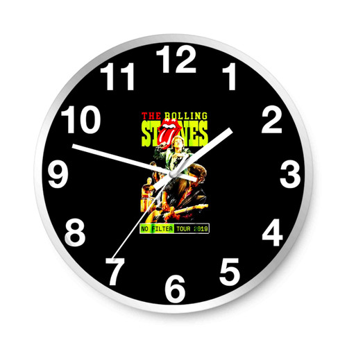 The Rolling Stones No Filter Tour 2019 Cover Concert Wall Clocks