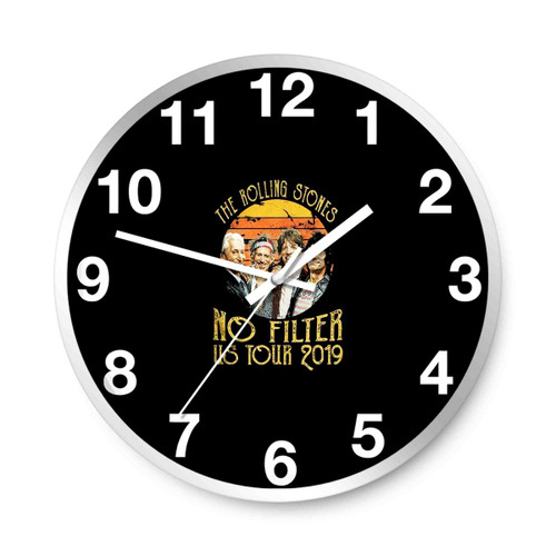 The Rolling Stones No Filter Us Tour 2019 Retro Wall Clocks