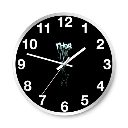 Thor The God Of Thunder 1 Wall Clocks