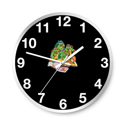 Tmnt Ninja Pizza Club Wall Clocks