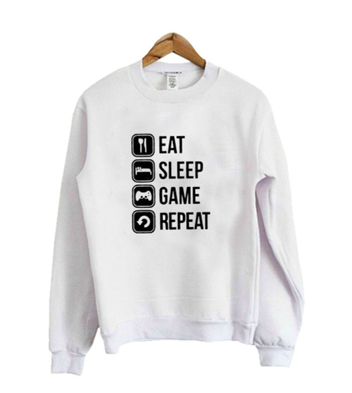 Eat Sleep Game Repeat Sweatshirt Sweater