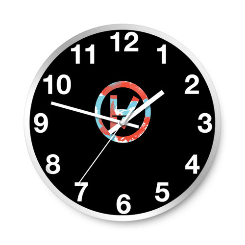 Twenty One Pilots Cloudy Logo Wall Clocks Twenty One Pilots Cloudy Logo Wall Clocks