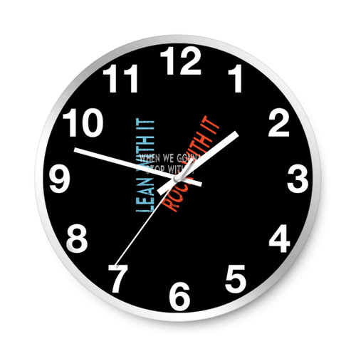 Twenty One Pilotsholding Onto You Logo Wall Clocks