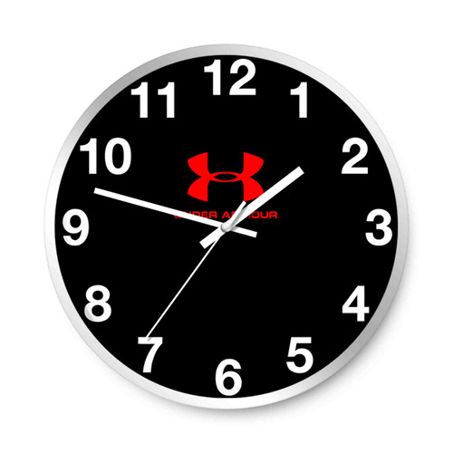 Under Armour Us Red Logo Wall Clocks