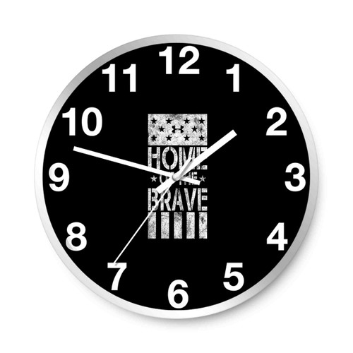 Under Rrmour Home Of The Brave The Rock Project Grunge Wall Clocks